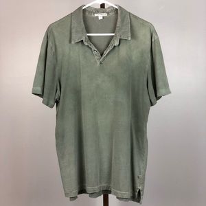 Sage Green James Perse Polo Shirt. Size 3 (Large)